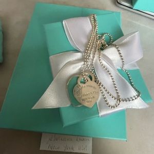 Tiffany & Co double heart‎ necklace